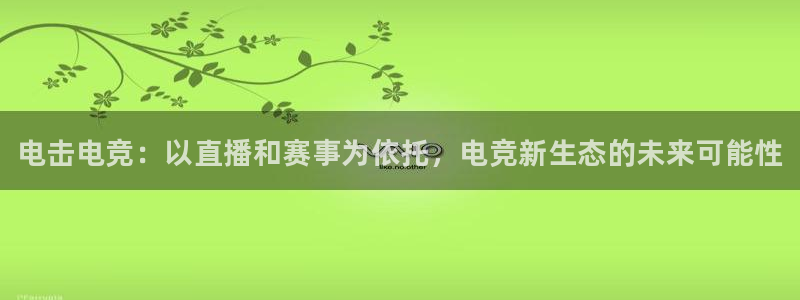 雷火电竞：电击电竞：以直播和赛事为依托，电竞新生态的未来可能性