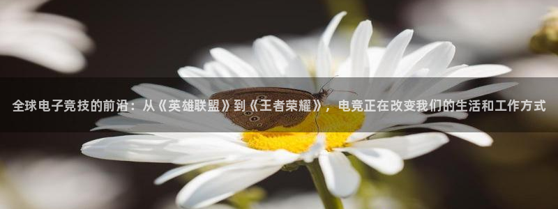 雷火电竞app官网：全球电子竞技的前沿：从《英雄联盟》到《王者荣耀》，电竞正在改变我们的生活和工作方式
